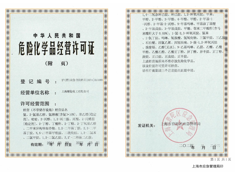 危化品经营许可证